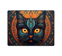 WZYWHJ Tappeti per soggiorno, tappeto runner antiscivolo per asilo nido tappeto da gioco 160 x 122 cm testa di gatto con stampa
