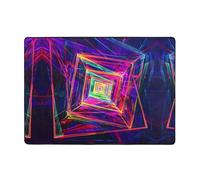 WZYWHJ Tappeti per soggiorno, tappeto runner antiscivolo per asilo nido tappeto da gioco 203,2 x 147,3 cm immagine al neon