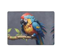 WZYWHJ Tappeti per soggiorno, tappeto runner antiscivolo per asilo nido tappeto da gioco 203,2 x 147,3 cm motivo pappagallo silenzioso
