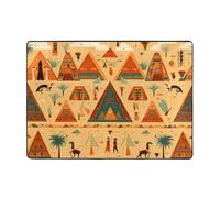 WZYWHJ Tappeti per soggiorno, tappeto runner antiscivolo per asilo nido tappeto da gioco 203,2 x 147,3 cm carta da parati antica stampata
