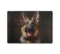 WZYWHJ Tappeti per soggiorno, tappeto runner antiscivolo per asilo nido tappeto da gioco 203,2 x 147,3 cm fedele pastore tedesco stampato