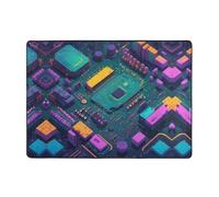 WZYWHJ Tappeti per soggiorno, tappeto runner antiscivolo per asilo nido tappeto da gioco 203,2 x 147,3 cm stampato su circuito stampato pitone
