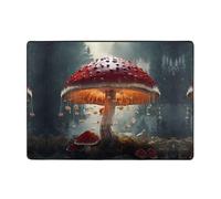 WZYWHJ Tappeti per soggiorno, tappeto runner antiscivolo per asilo nido tappeto da gioco 203,2 x 147,3 cm con stampa a fungo ombrello