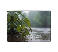 WZYWHJ Tappeti per soggiorno, tappeto runner antiscivolo per asilo nido tappeto da gioco 203,2 x 147,3 cm stampa acqua dopo la pioggia