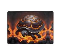 WZYWHJ Tappeti per soggiorno, tappeto runner antiscivolo per asilo nido tappeto da gioco 203,2 x 147,3 cm con stampa di tartarughe laviche