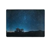 WZYWHJ Tappeti per soggiorno, tappeto runner antiscivolo per asilo nido tappeto da gioco 203,2 x 147,3 cm con stampa del vasto cielo stellato