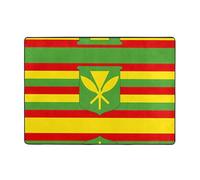 WZYWHJ Tappeti per soggiorno, tappeto runner antiscivolo per asilo nido tappeto da gioco 203,2 x 147,3 cm con bandiera nativa hawaiana stampata