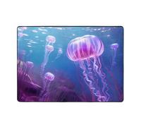 WZYWHJ Tappeti per soggiorno, tappeto runner antiscivolo per asilo nido tappeto da gioco 203,2 x 147,3 cm bella medusa stampata