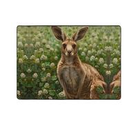 WZYWHJ Tappeti per soggiorno, tappeto runner antiscivolo per asilo nido tappeto da gioco 203,2 x 147,3 cm stampa koala nel trifoglio