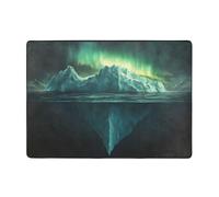 WZYWHJ Tappeti per soggiorno, tappeto runner antiscivolo per asilo nido tappeto da gioco 203,2 x 147,3 cm Iceberg sotto l'immagine dell'iceberg