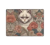 WZYWHJ Tappeti per soggiorno, tappeto runner antiscivolo per asilo nido tappeto da gioco 203,2 x 147,3 cm Close-up di profonde stampe occhio di gatto