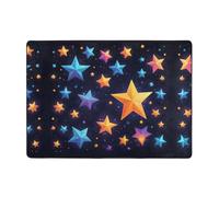WZYWHJ Tappeti per soggiorno, tappeto runner antiscivolo per asilo nido tappeto da gioco 203,2 x 147,3 cm stelle brillanti nel cielo notturno stampato