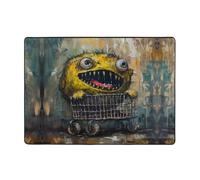 WZYWHJ Tappeti per soggiorno, tappeto runner antiscivolo per asilo nido tappeto da gioco 203,2 x 147,3 cm mostro nel passeggino stampato