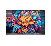 WZYWHJ Tappeti per soggiorno, tappeto runner antiscivolo, tappeto per asilo nido tappeto da gioco, 152,4 x 99,1 cm, stampa artistica con volpe graffiti