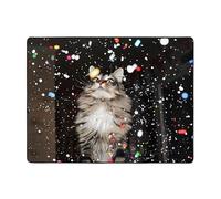 WZYWHJ Tappeti per soggiorno, tappeto runner antiscivolo tappeto per asilo nido tappeto da gioco 160 x 122 cm colorato fiore gatto stampato