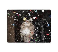 WZYWHJ Tappeti per soggiorno, tappeto runner antiscivolo tappeto per asilo nido tappeto da gioco 160 x 122 cm colorato fiore gatto stampato