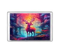 WZYWHJ Tappeti per soggiorno, tappeto runner tappeto antiscivolo per asilo nido tappeto da gioco 152,4 x 99,1 cm alce colorato nella foresta stampa