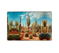WZYWHJ Tappeti, Soggiorno Tappeti Runner Tappeto Antiscivolo Nursery Mat Gioco Tappeto 152,4 x 99,1 cm Il territorio del cactus Stampato