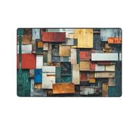 WZYWHJ Tappetino antiscivolo con immagine di frammenti di memoria, 91,4 x 61 cm, per soggiorno, ufficio, tavolino da caffè, letto, balcone