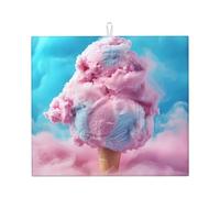Wzywhj - Tappetino scolapiatti da cucina, motivo: gelato Marshmallow, in spugna, assorbente, 45,7 x 40,6 cm