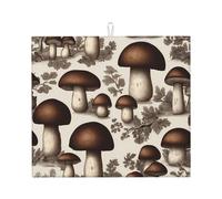 WZYWHJ Tappetino scolapiatti per cucina con stampa della Foresta Nera, realizzato in spugna assorbente, con cordino per appenderlo, 45,7 x 40,6 cm