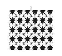 WZYWHJ Tappetino scolapiatti per cucina: realizzato in spugna assorbente, con cordino per appenderlo, 45,7 x 40,6 cm
