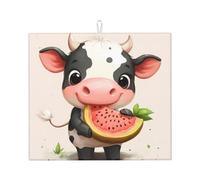 WZYWHJ Tappetino scolapiatti per la cucina: realizzato in spugna assorbente, con cordino per appenderlo, 45,7 x 40,6 cm