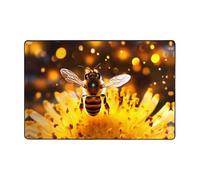 WZYWHJ Tappeto antiscivolo con api in volo Stampa morbida e confortevole buon assorbimento d'acqua sizeName per soggiorno e balcone