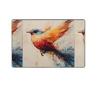 WZYWHJ Tappeto antiscivolo con motivo uccellino, 91,4 x 61 cm, per soggiorno, ufficio, tavolino da caffè, letto, balcone