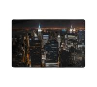 WZYWHJ Tappeto antiscivolo New York Night View Pattern morbido e confortevole buon assorbimento d'acqua sizeName per soggiorno e balcone