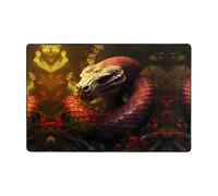 WZYWHJ tappeto antiscivolo tappetino Il pitone gigante della foresta stampa morbido e confortevole buon assorbimento d'acqua sizeName per soggiorno e balcone