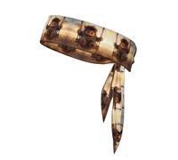 WZYWHJ The Little Monster on The Swing - Fascia per capelli con stampa, per uomini e donne, per corsa, allenamento e calcio