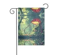 Wzywhj The Mysterious Venus Flytrap Waits Pattern Summer Garden Flag Double Face Decorazione Cortile 30,5 x 45,7 cm