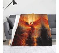WZYWHJ The Phoenix Reborn in Fire, coperta stampata - leggera, calda, confortevole, morbida, resistente, per la casa, per il riposo pratico all'aperto