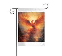 Wzywhj The Phoenix Reborn In Fire immagine Summer Garden Flag Double Face Decorazione Cortile 30,5 x 45,7 cm