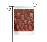 Wzywhj The Terrifying Red Wall Picture Summer Garden Flag Double Sided Decorazione Cortile 30,5 x 45,7 cm
