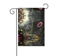 Wzywhj The Venus Flytrap Waits Pattern Summer Garden Flag Double Face Decorazione Cortile 30,5 x 45,7 cm