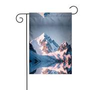 WZYWHJ Top of the Snowy Mountain Stampe Decorazione Bandiera da giardino 30,5 x 45,7 cm per un ambiente esterno alla moda
