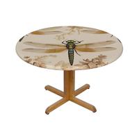 WZYWHJ Tovaglia rotonda con stampa di libellula, decorazione per la casa, impermeabile e resistente alle pieghe, per cucina, ristorante e feste