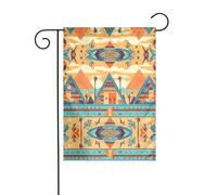 WZYWHJ Triangolo circolare Architettura Stampa Decorazione Giardino Bandiera 30,5 x 45,7 cm per un ambiente esterno alla moda