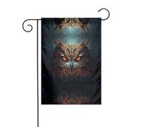 Wzywhj Twin Peaks - Bandiera estiva da giardino con stampa di gufi, decorazione su entrambi i lati, 30,5 x 45,7 cm