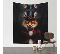 WZYWHJ Un furetto in un cappello a cilindro Stampa Arazzo decorativo 152,4 x 129,5 cm Adatto per appendere alla parete, dormitorio, tessuti da parete