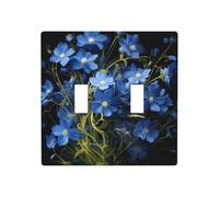 WZYWHJ Un mazzo di fiori blu pannello termoplastico per interruttore copertura decorativo parete fronte-plate che non si danneggia facilmente