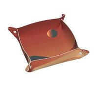 WZYWHJ Vassoio portaoggetti in pelle per comodino, scrivania, toletta e altro ancora, facile da pulire, piccole stampe minimaliste su Marte