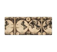 WZYWHJ Vintage Vecchio Mappa del Mondo stampa Extra grande tastiera pad di gomma, addensato anti slittamento ufficio scrivania cuscino