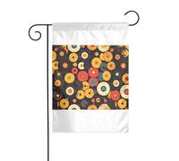 Wzywhj Vintage Vinyl Record Picture Summer Garden Flag Double Face Decorazione Cortile 30,5 x 45,7 cm