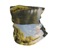 WZYWHJ Willow Trees by the Lake - Foulard multifunzione per lo sport, con stampa, fascia per il viso, braccialetto