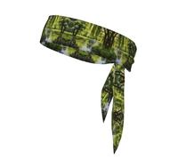 WZYWHJ Willow Trees, fascia per capelli con stampa di alberi di salice vicino allo stagno, fascia sportiva per uomini e donne, fascia per capelli per corsa, allenamento e calcio