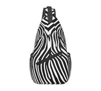 WZYWHJ Zebra, borsa a tracolla casual da uomo, con stampa zebrata, con elevata capacità di archiviazione e tracolla regolabile