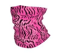 WZYWHJ Zebra tigre leopardo rosa stampato multifunzionale sport foulard fascia, maschera per il viso, braccialetto